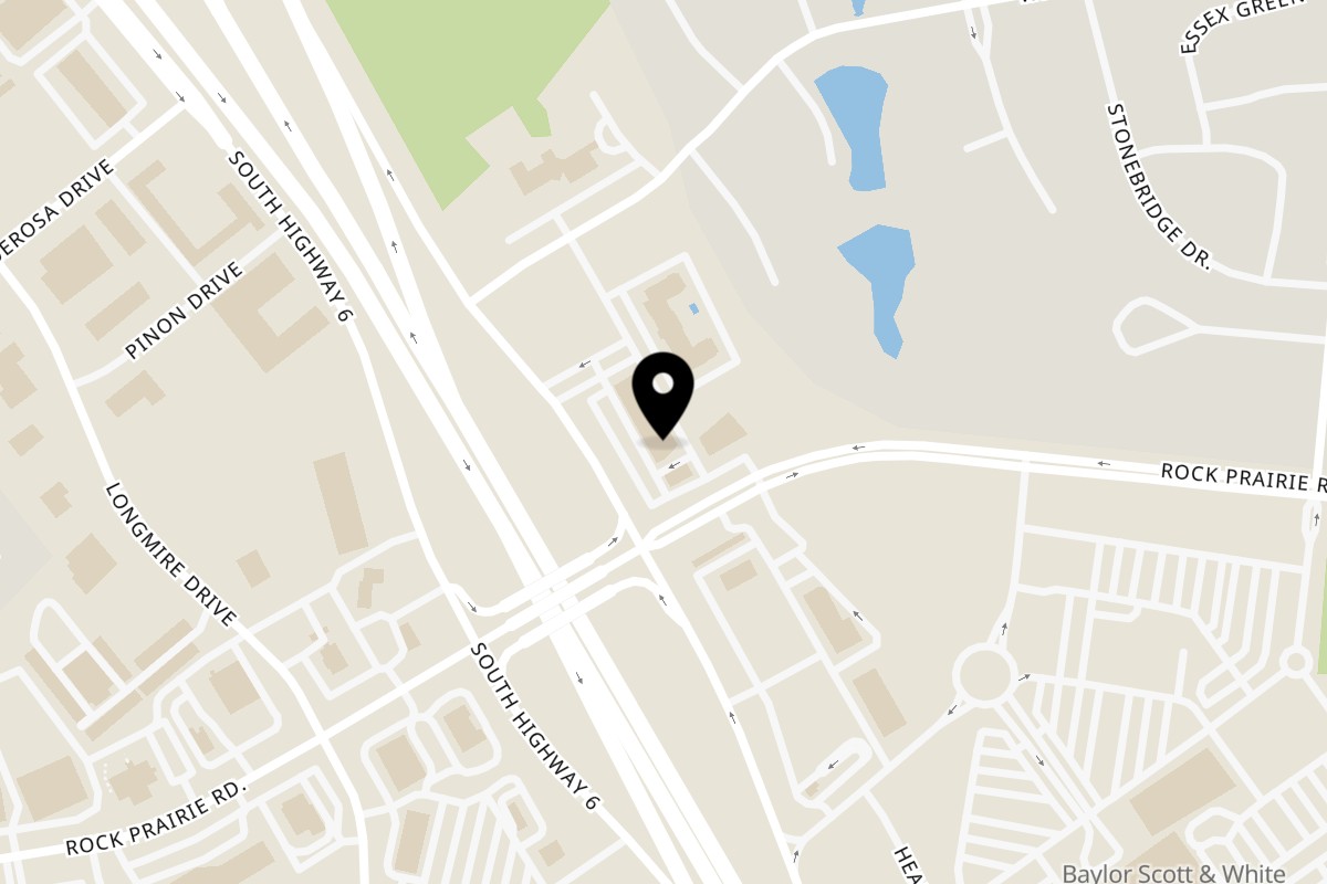 Map showing the location of Azure Fusion Bistro & Saké on 3975 Texas 6 Frontage Rd #300 in College Station